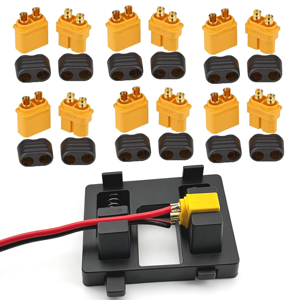 Drone Battery Adapter - XT60 Connector Plug with Sheath Housing