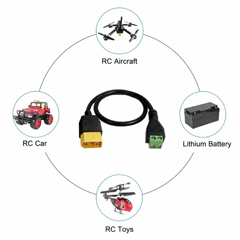 XT60 Connector Male Female To  - огляд і ціна Drone Battery Adapter