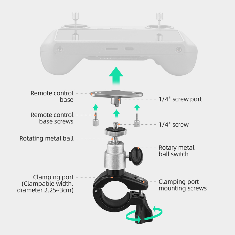 Bike Clip Mount for DJI Mini 3 - огляд і ціна Dji Drone Mini 4 Pro